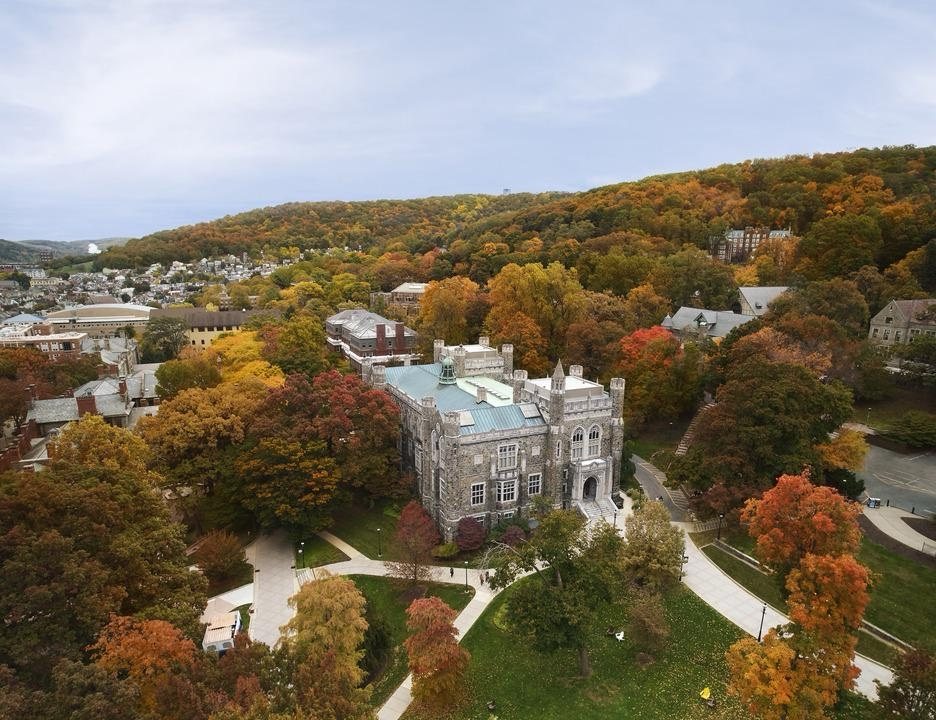 Lehigh University campus in autumn